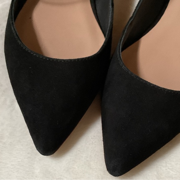 Loeffler Randall Tassel Accents D'orsay Flats In Black Suede, 7.5 - Picture 3 of 8